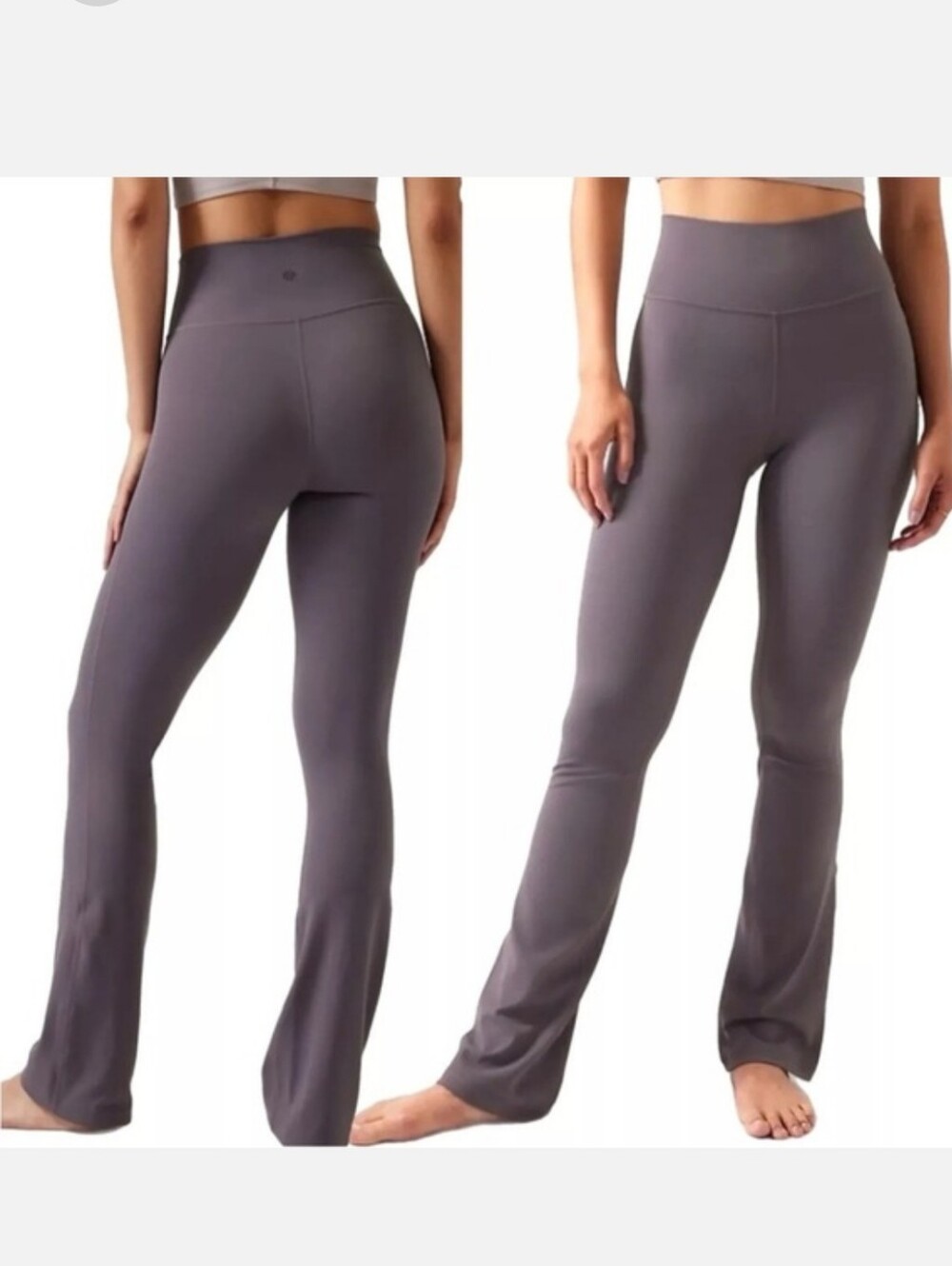Athleta Transcend Slim Pant Flare Dusk Violet Purple Gray S/P Small Petite